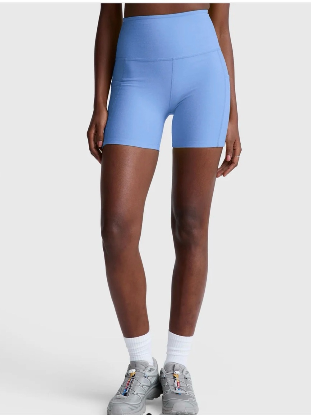 Nwot Beyond Yoga Spacedye Keep Pace Biker Short blue
